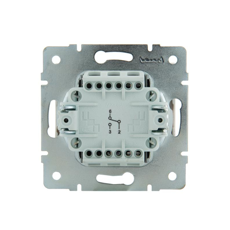 Механизм выключателя проходного 1-кл. СП Рейн IP20 бел. LEZARD 703-0288-105