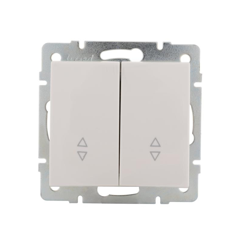 Механизм выключателя проходного 2-кл. СП Рейн IP20 бел. LEZARD 703-0288-106