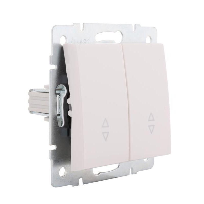 Механизм выключателя проходного 2-кл. СП Рейн IP20 бел. LEZARD 703-0288-106