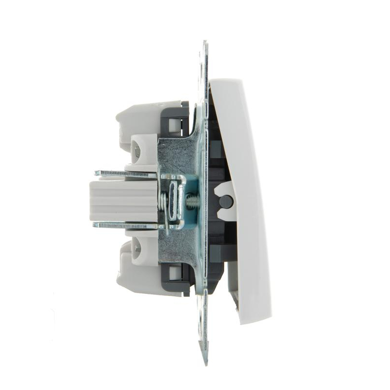 Механизм выключателя 1-кл. СП Рейн IP20 с подсветкой бел. LEZARD 703-0288-111