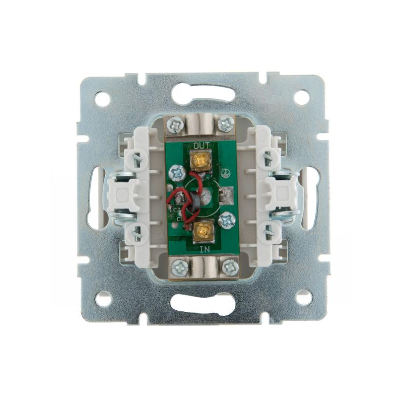 Механизм розетки проходной TV СП Рейн 16А IP20 бел. LEZARD 703-0288-129