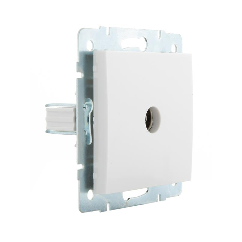 Механизм розетки проходной TV СП Рейн 16А IP20 бел. LEZARD 703-0288-129