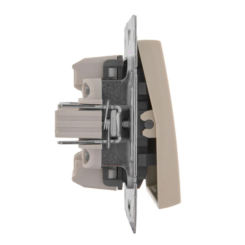 Механизм выключателя 1-кл. СП Рейн IP20 крем. LEZARD 703-0388-100