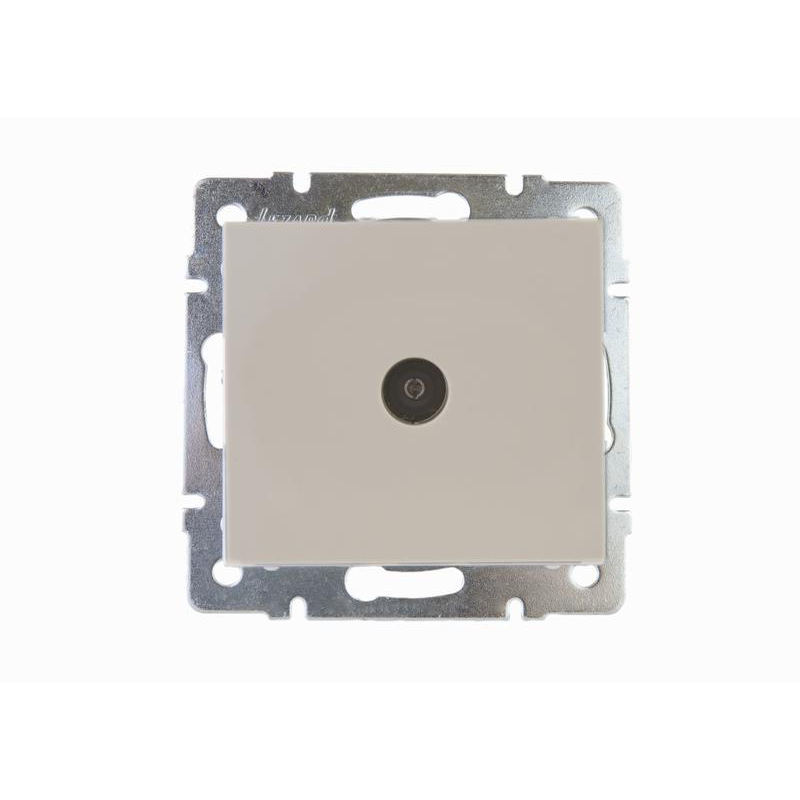 Механизм розетки проходной TV Рейн крем. LEZARD 703-0388-129