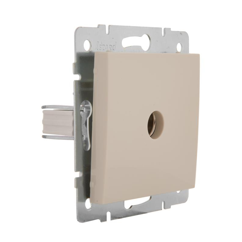 Механизм розетки оконечной TV Рейн крем. LEZARD 703-0388-130