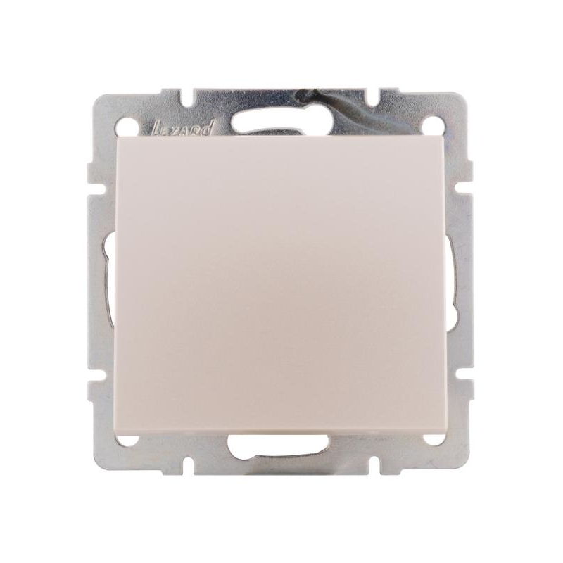 Механизм выключателя 1-кл. СП Рейн IP20 жемчуж./бел. перламутр. LEZARD 703-3088-100