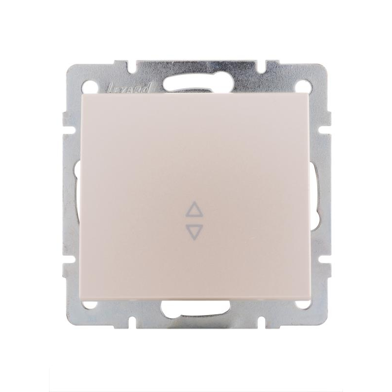 Механизм выключателя проходного 1-кл. СП Рейн IP20 жемчуж./бел. перламутр. LEZARD 703-3088-105