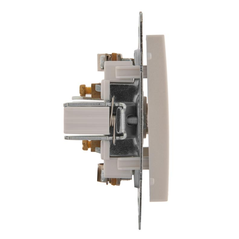 Механизм розетки проходной TV СП Рейн 16А IP20 жемчуж./бел. перламутр. LEZARD 703-3088-129