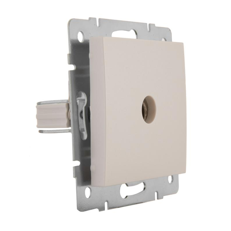 Механизм розетки проходной TV СП Рейн 16А IP20 жемчуж./бел. перламутр. LEZARD 703-3088-129