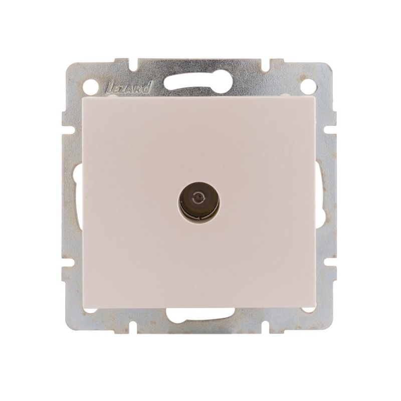 Механизм розетки оконечной TV СП Рейн 16А IP20 жемчуж./бел. перламутр. LEZARD 703-3088-130