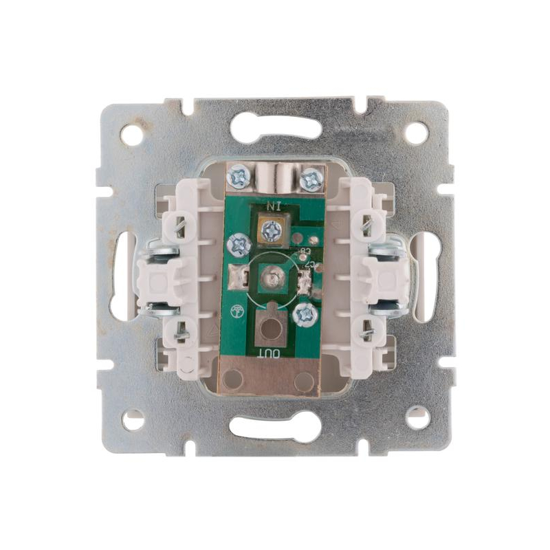 Механизм розетки оконечной TV СП Рейн 16А IP20 жемчуж./бел. перламутр. LEZARD 703-3088-130