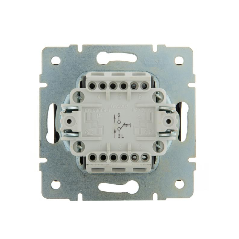 Механизм кнопки звонка Рейн матов. черн. графит LEZARD 703-4188-103