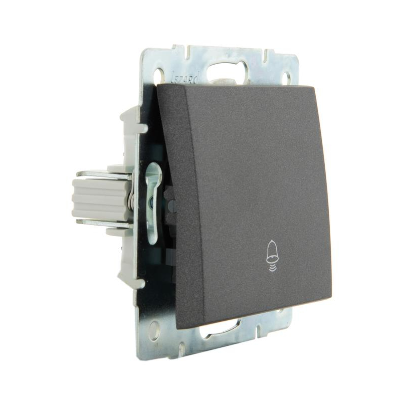 Механизм кнопки звонка Рейн матов. черн. графит LEZARD 703-4188-103