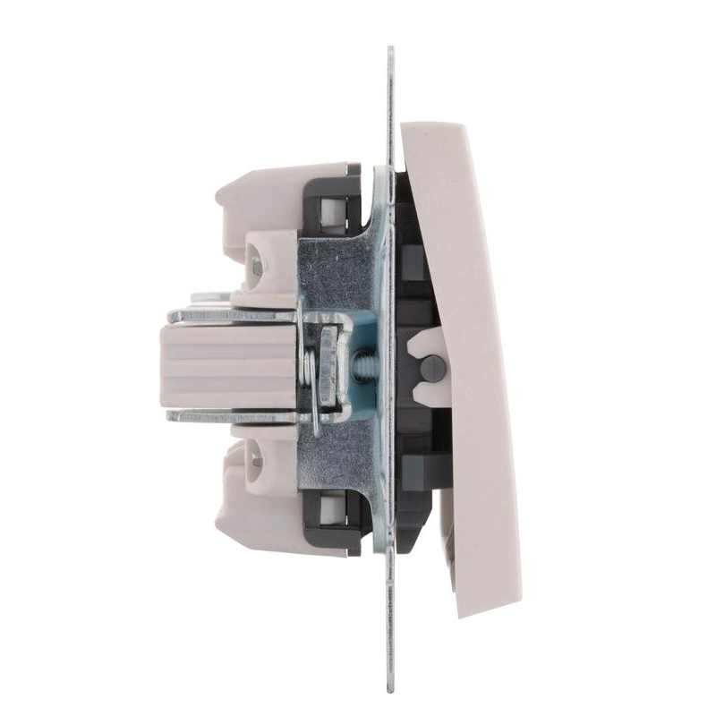 Механизм выключателя 3-кл. СП Рейн IP20 жемчуж./бел. перламутр. LEZARD 703-3088-109