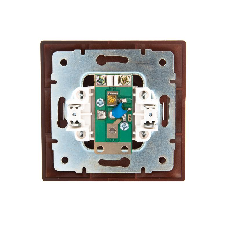 Розетка TV Мира оконечная вишня LEZARD 701-0601-130