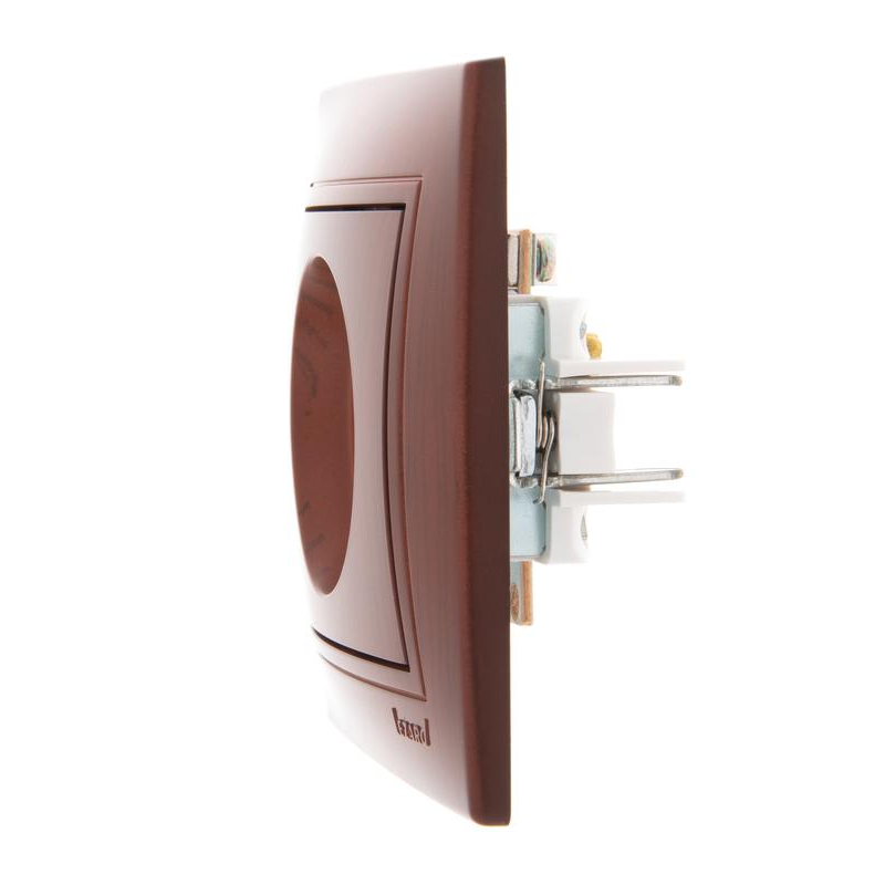 Розетка TV Мира оконечная вишня LEZARD 701-0601-130