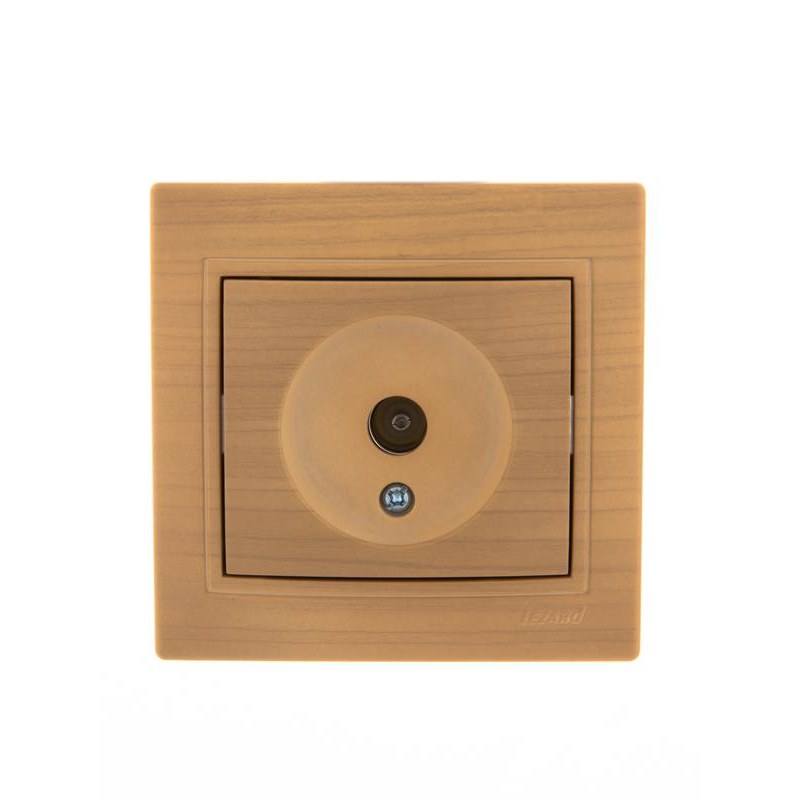 Розетка TV Мира оконечная ясень LEZARD 701-4747-130