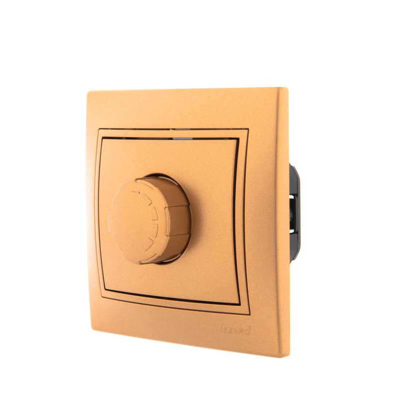 Светорегулятор СП 800Вт Мира метал. зол. LEZARD 701-1313-115