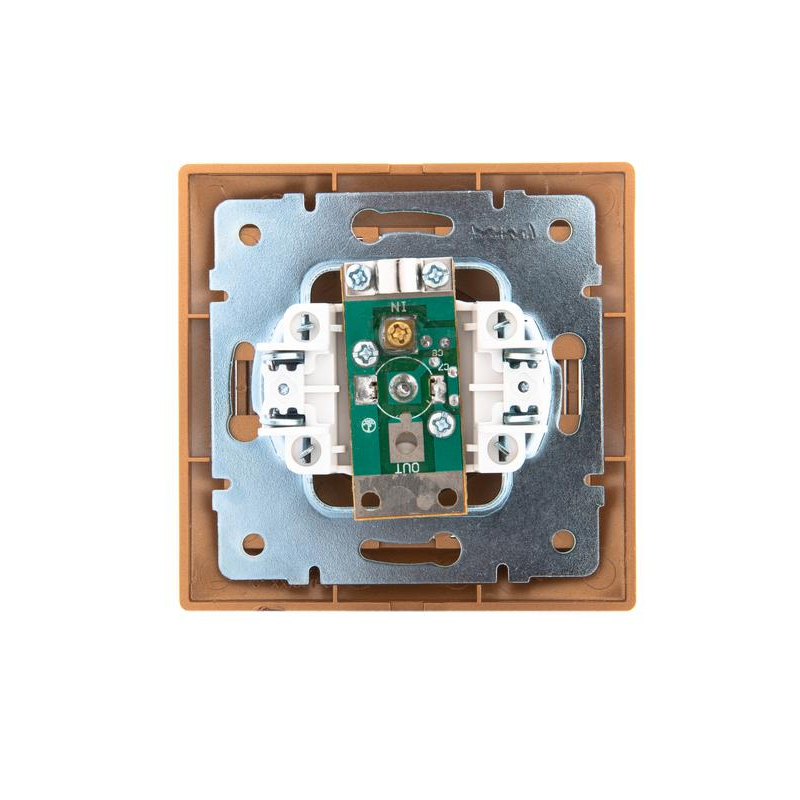 Розетка TV СП Мира оконечная метал. зол. LEZARD 701-1313-130