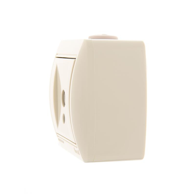 Розетка оконечная TV ОП Ната 16А IP20 крем. LEZARD 710-0300-130