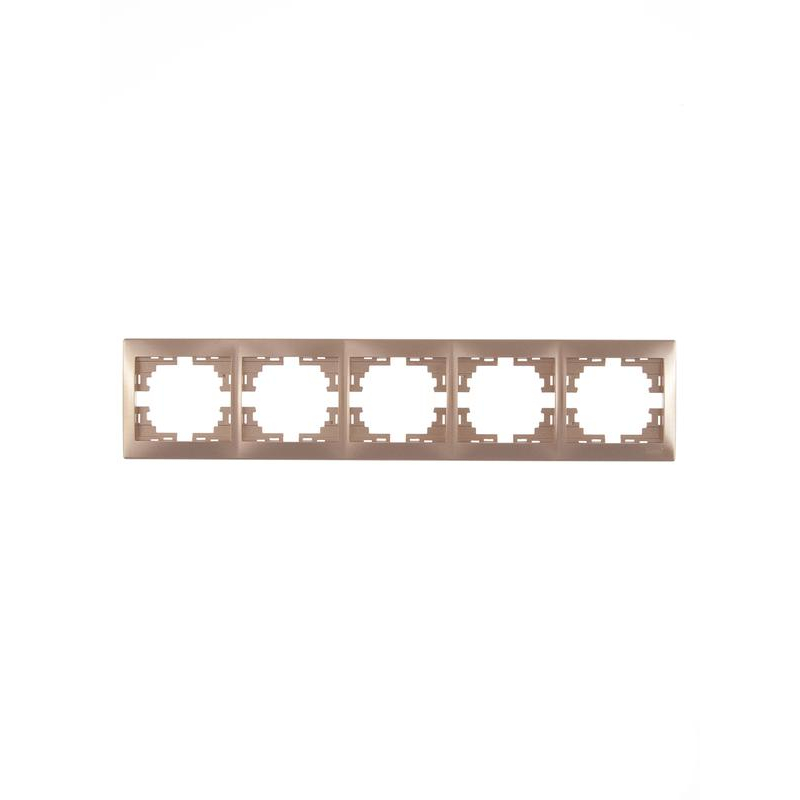 Рамка 5-м Мира горизонт. свет. корич. LEZARD 701-3100-150