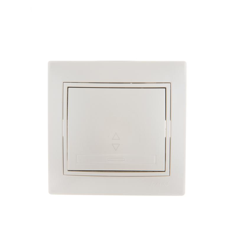 Выключатель проходной 1-кл. СП Мира 10А со вставкой жемчуж./бел. перламутр. LEZARD 701-3030-105