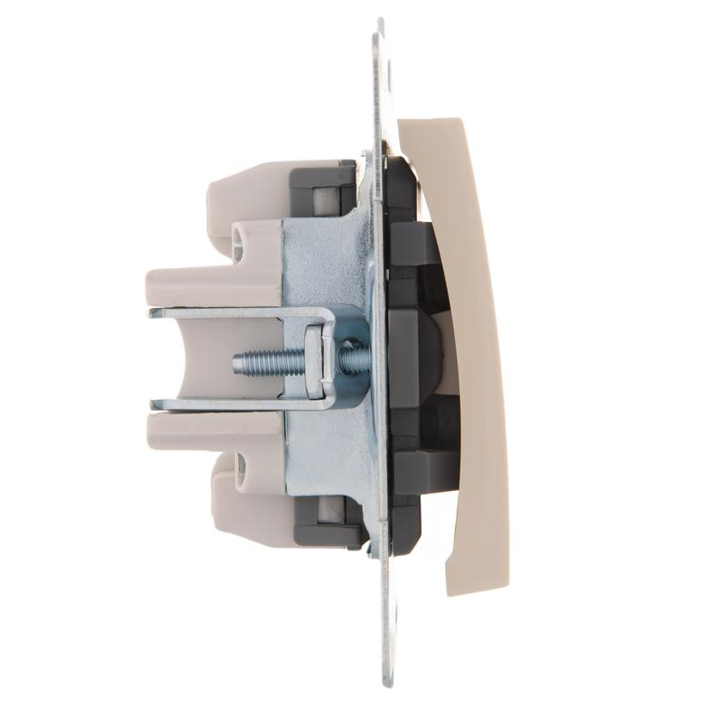 Механизм выключателя промежуточного 1-кл. 2п СП Karina 10А IP20 крем. LEZARD 707-0388-107