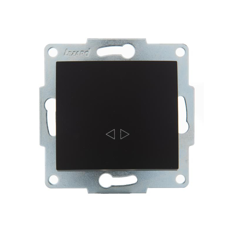 Механизм выключателя промежуточного 1-кл. 2п СП Karina 10А IP20 черн. бархат LEZARD 707-4288-107