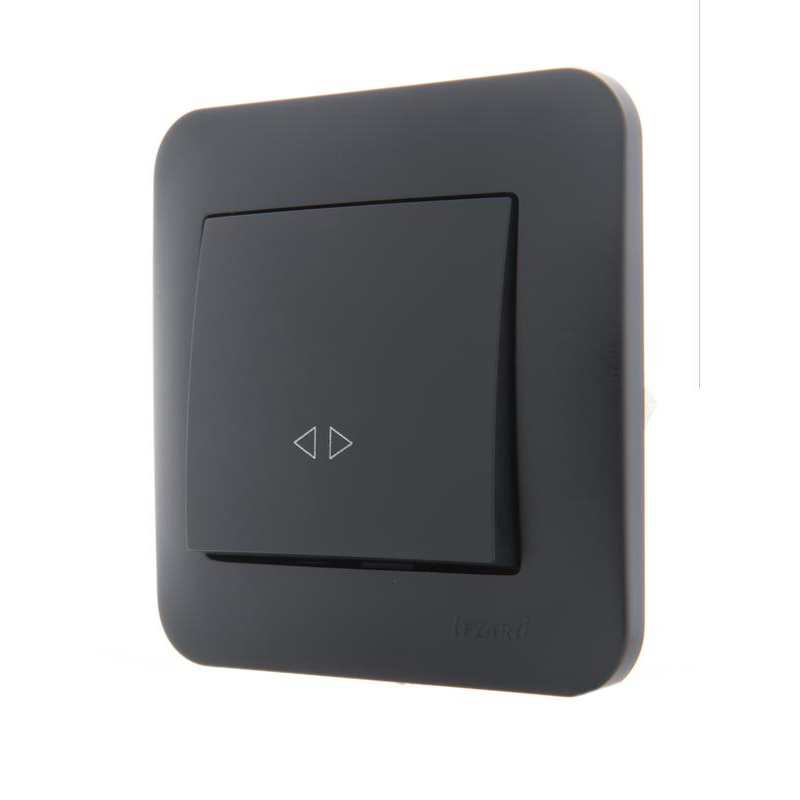 Механизм выключателя промежуточного 1-кл. 2п СП Karina 10А IP20 черн. бархат LEZARD 707-4288-107