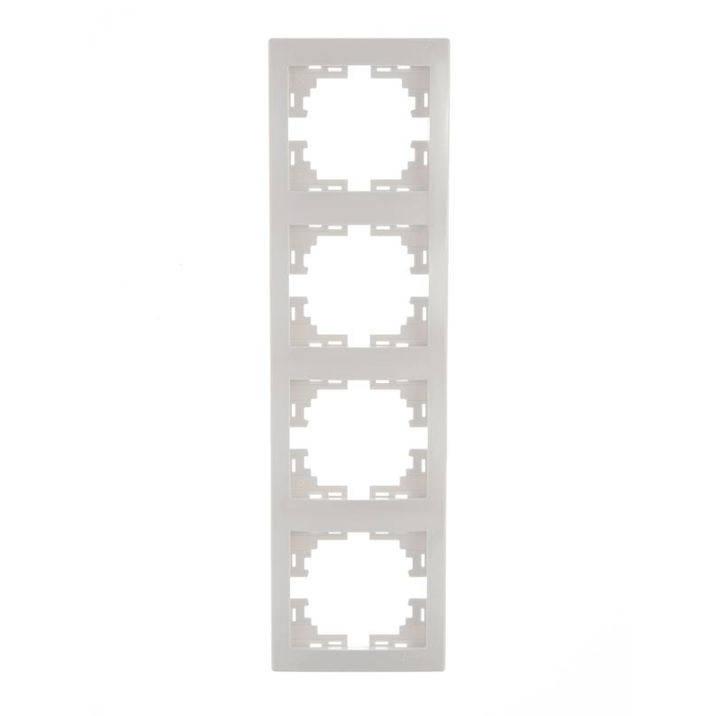 Рамка 4-м Мира верт. бел. LEZARD 701-0200-154