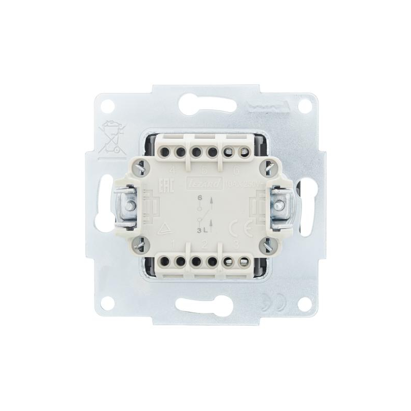 Выключатель VESNA чёрный бархат