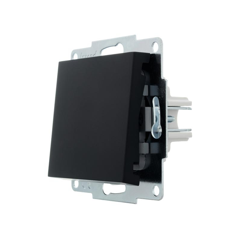 Выключатель VESNA чёрный бархат