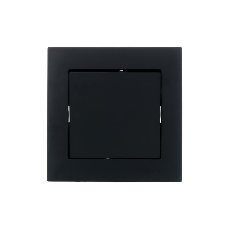 Выключатель VESNA чёрный бархат