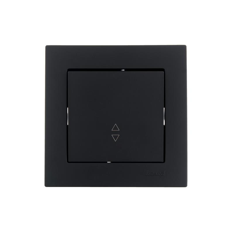 Переключатель проходной 1-кл. СП Vesna механизм черн. бархат LEZARD 742-4288-105
