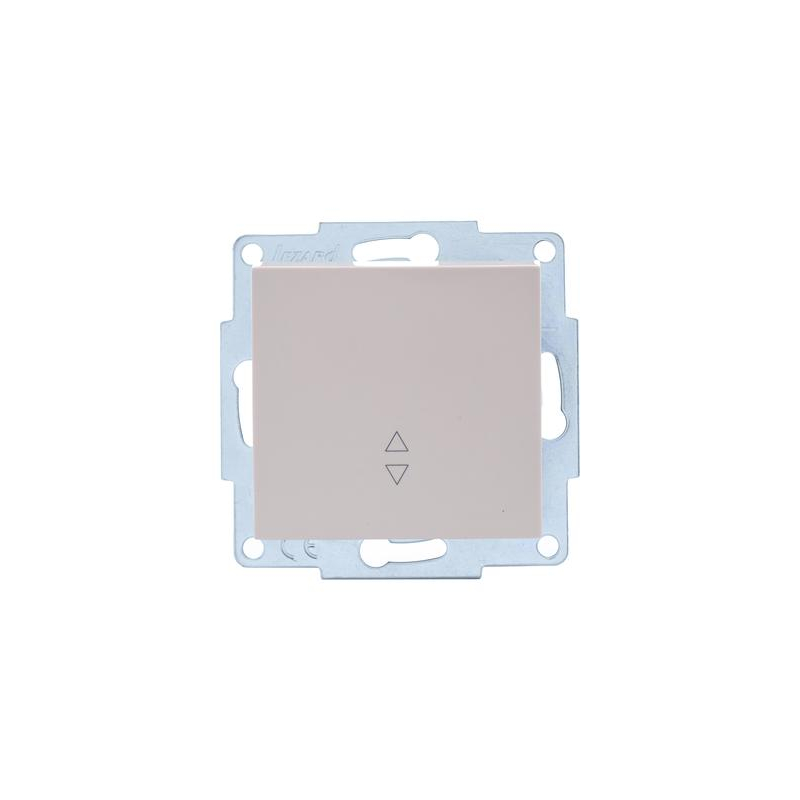 Переключатель проходной 1-кл. СП Vesna механизм крем. LEZARD 742-0388-105