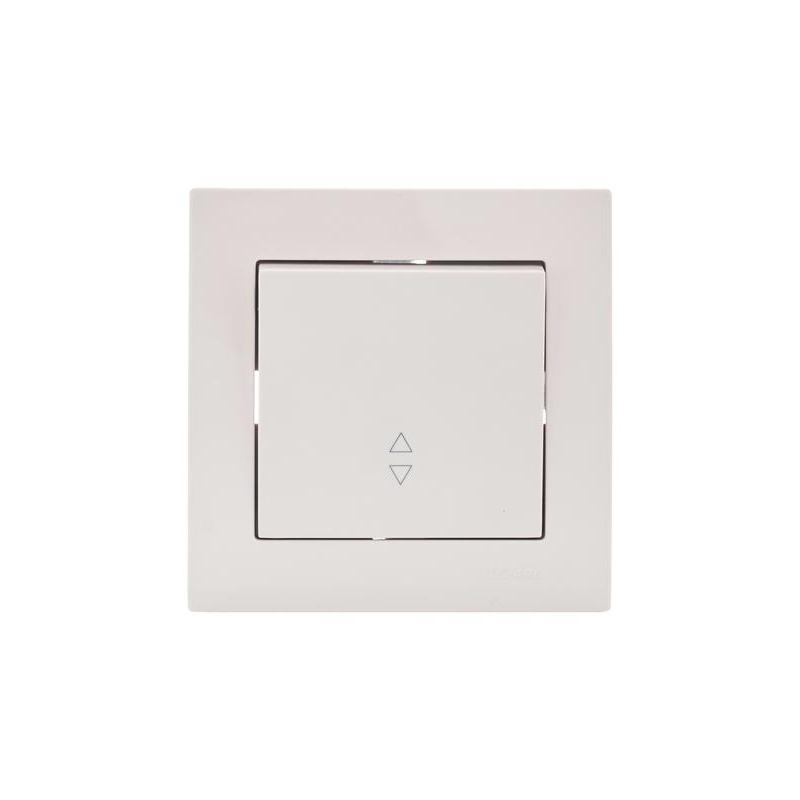 Переключатель проходной 1-кл. СП Vesna механизм крем. LEZARD 742-0388-105