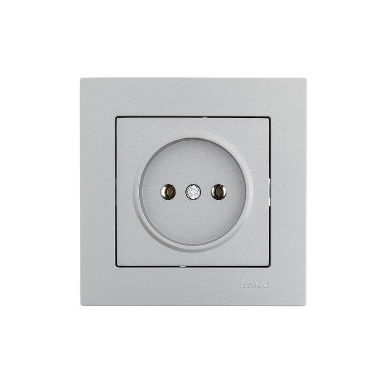 Розетка 1-м СП Vesna без заземл. ПБТ механизм платина LEZARD 742-3588-121B