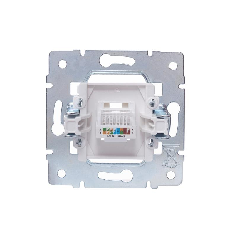 Розетка компьютерная 1-м СП Vesna механизм бел. LEZARD 742-0288-139