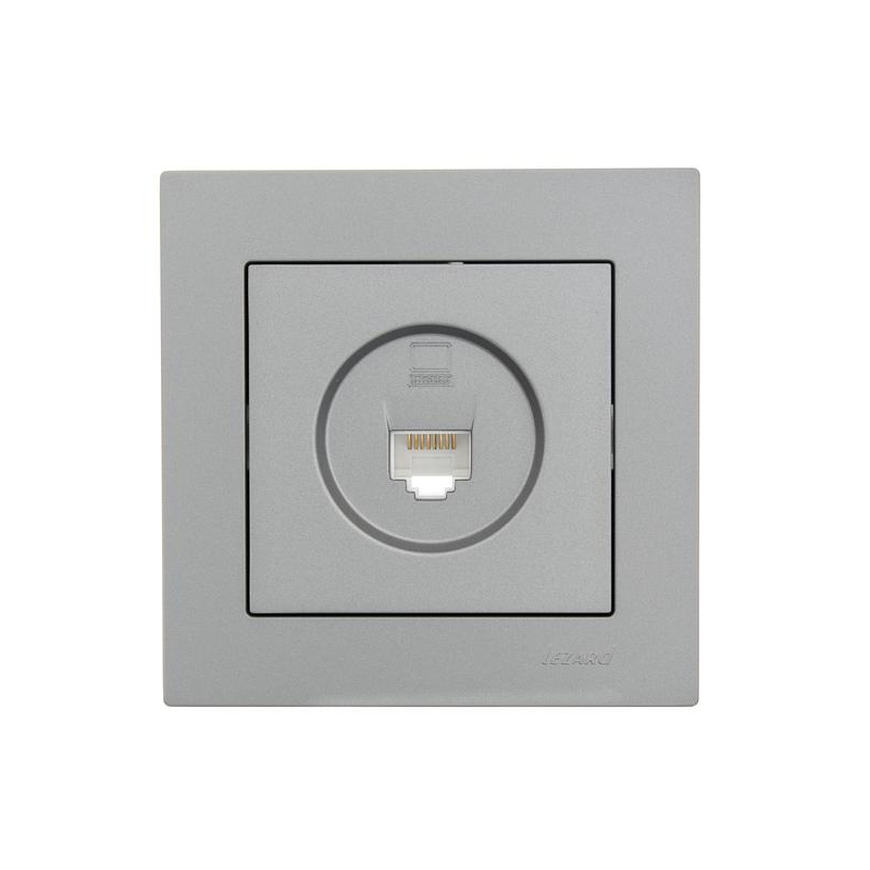 Розетка компьютерная 1-м СП Vesna механизм платина LEZARD 742-3588-139