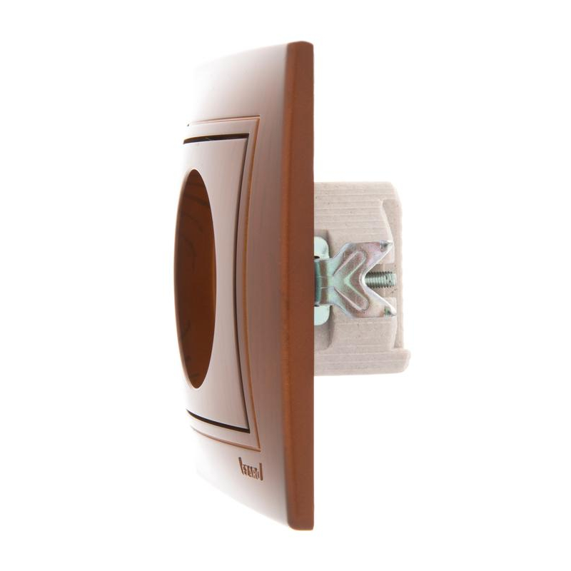 Розетка 1-м СП Мира 16А IP20 без заземл. керамика сосна LEZARD 701-0801-121