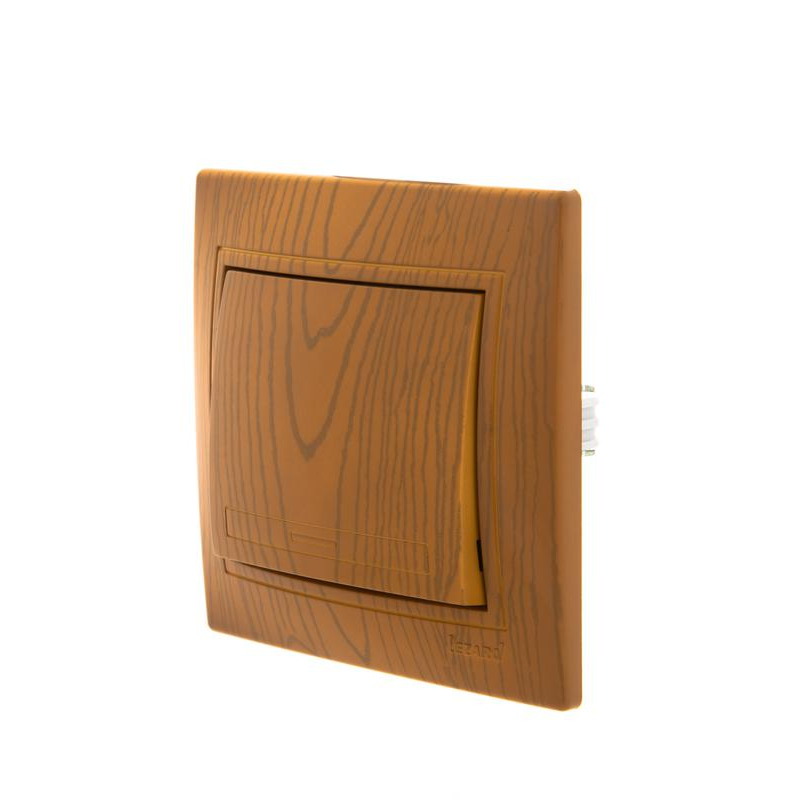 Выключатель 1-кл. СП Мира 10А IP20 ольха LEZARD 701-0701-100