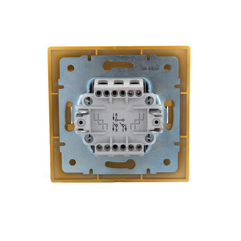 Выключатель 2-кл. СП Мира 10А IP20 ольха LEZARD 701-0701-101