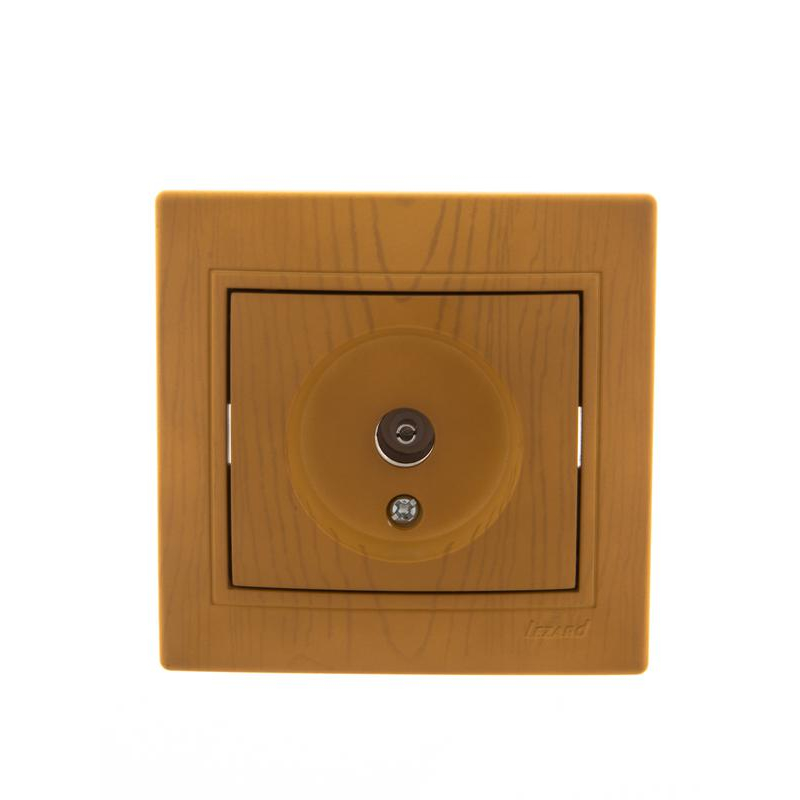 Розетка TV СП Мира оконечная ольха LEZARD 701-0701-130