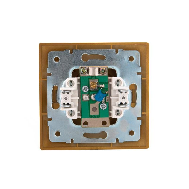 Розетка TV СП Мира оконечная ольха LEZARD 701-0701-130