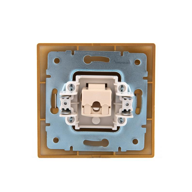 Розетка компьютерная 1-м СП Мира RJ45 ольха LEZARD 701-0701-139