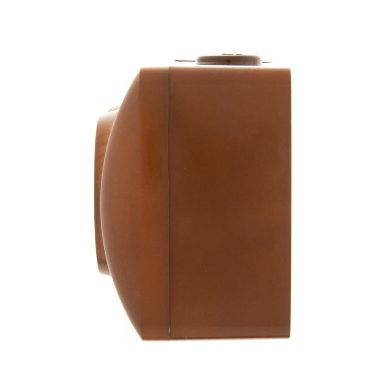 Розетка 2-м ОП Ната 16А IP20 с заземл. керамика сосна LEZARD 710-0800-127