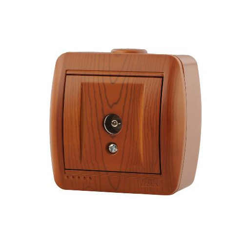 Розетка TV ОП Ната проходная сосна LEZARD 710-0800-129