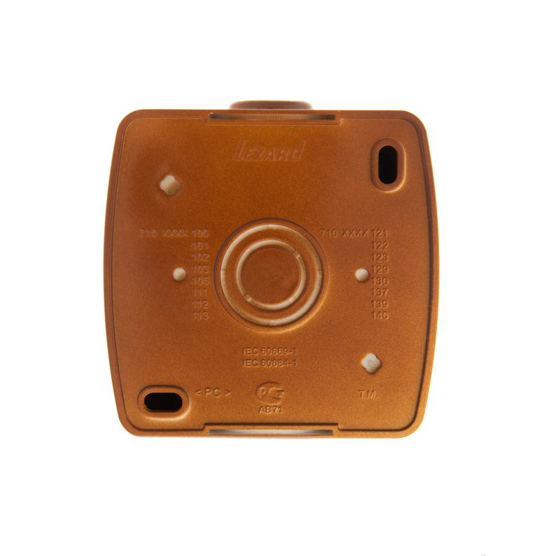 Розетка 1-м ОП Ната 16А IP20 без заземл. керамика сосна LEZARD 710-0800-121