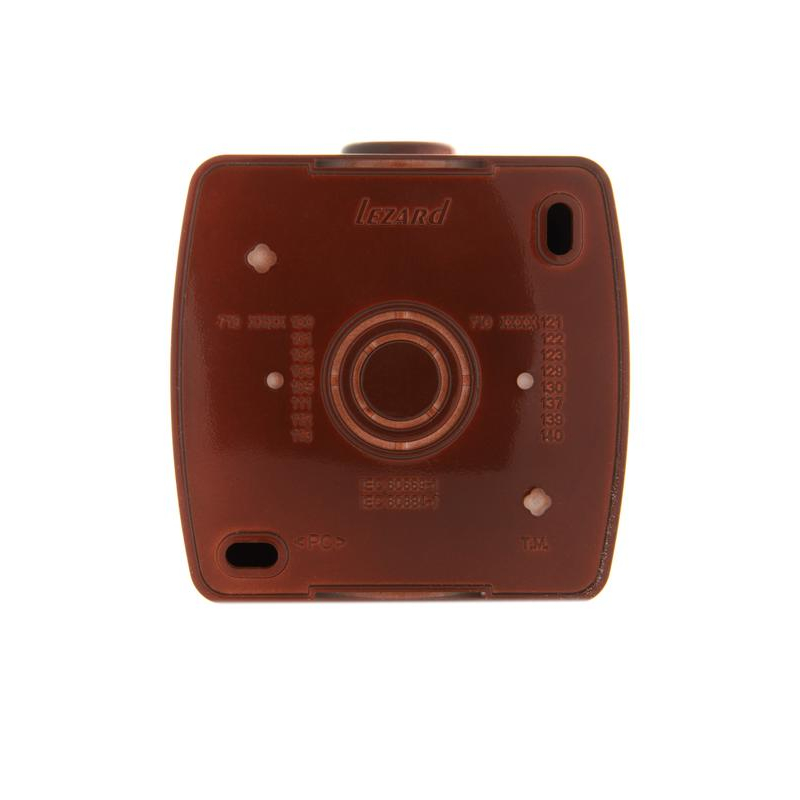 Выключатель проходной 1-кл. ОП Ната 10А IP20 вишня LEZARD 710-0600-105