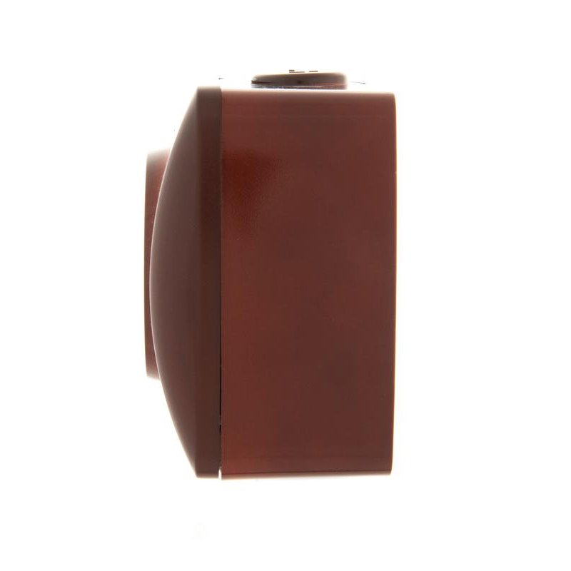 Розетка 1-м ОП Ната 16А IP20 без заземл. керамика вишня LEZARD 710-0600-121